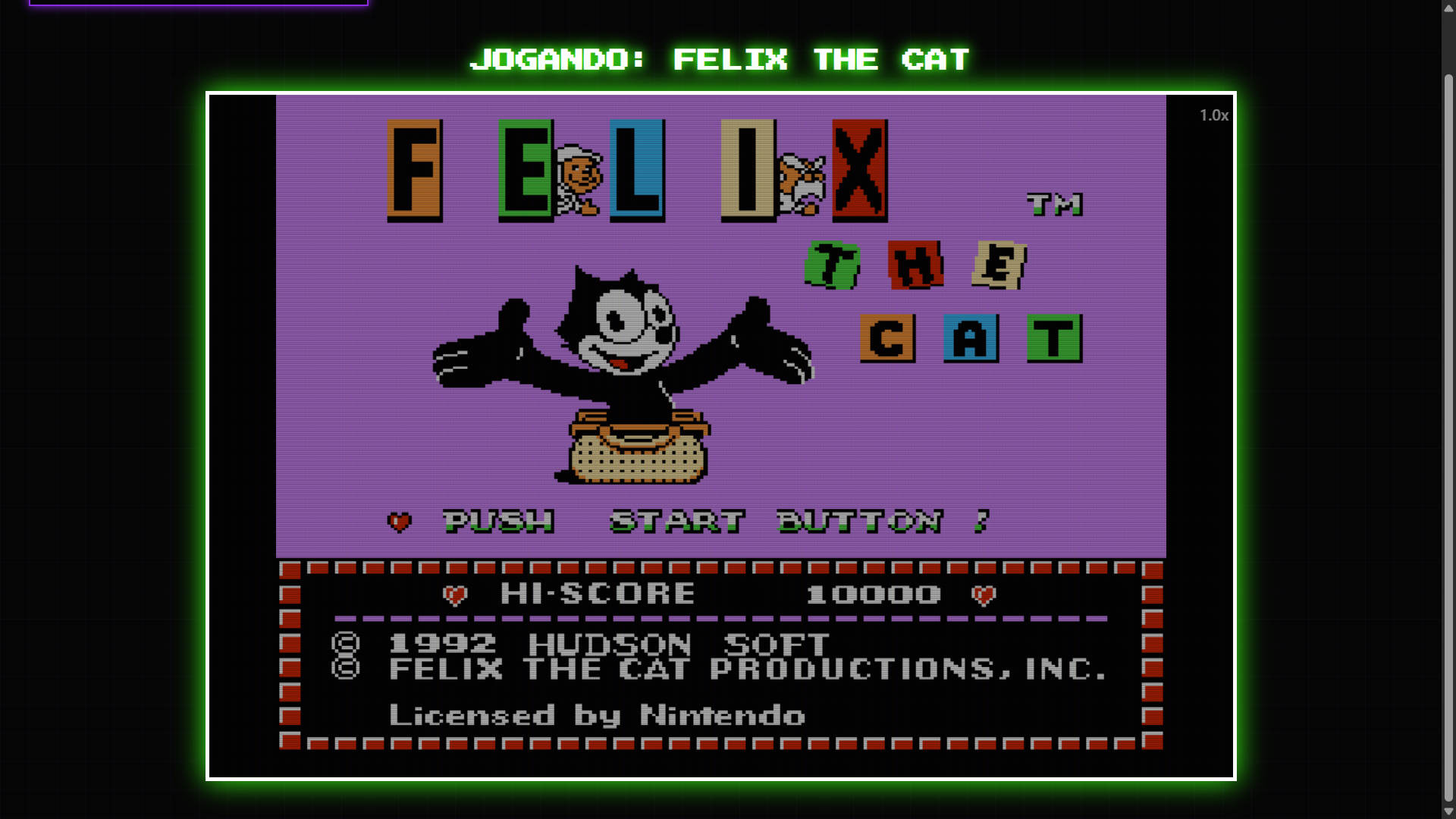 RetroLab — jogo em execução